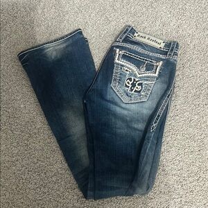 NEW Rock Revival Jeans with Decorative Stitching Size 27